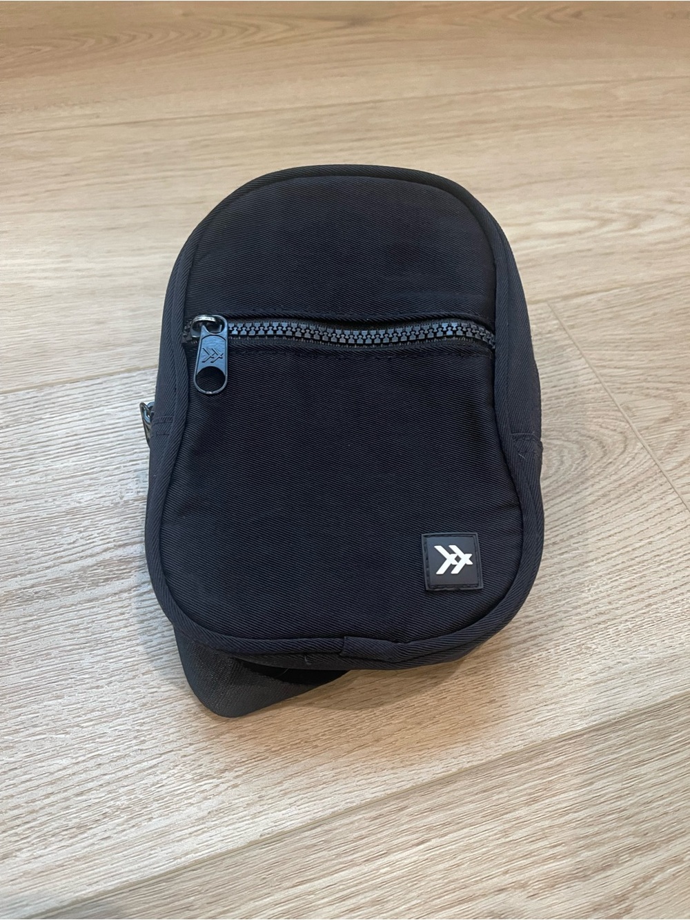 Black Thread Wallet Crossbody Belt Bag - Minimal Everyday Carry